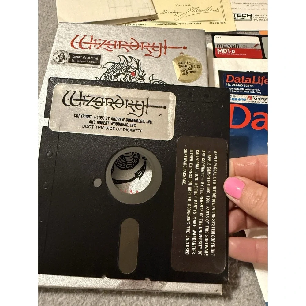 Wizardry Knight of Diamonds The Second Scenario RPG Apple ll GUIDES MAPS CODES